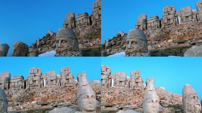 日出时的Nemrut山-Nemrut Dağı4K无人机视频