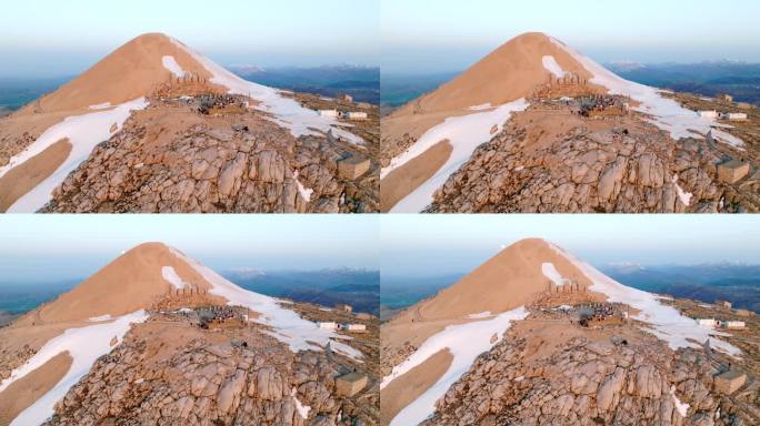 日出时的Nemrut山-Nemrut Dağı4K无人机视频