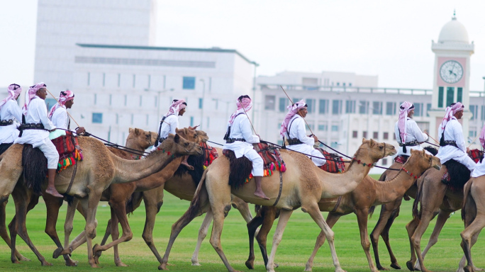 实拍卡塔尔世界杯多哈街景