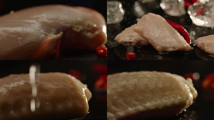 高清精品母版鸡肉画面（1）火烧鸡肉
