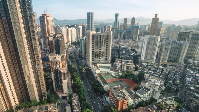 【4K】罗湖翠竹街道文锦中路延时