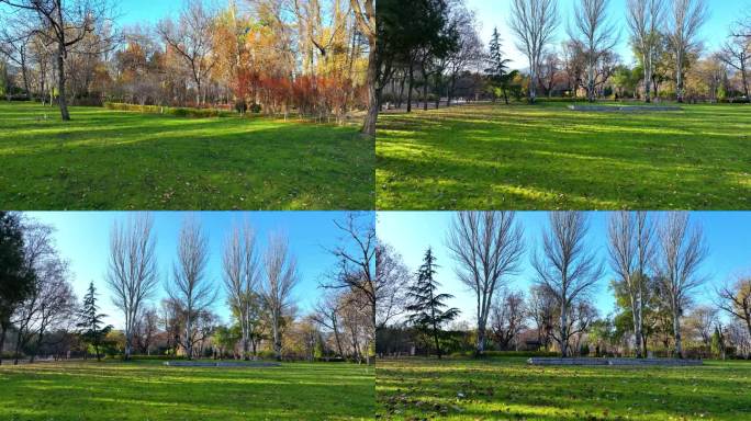 航拍山西秋景立秋