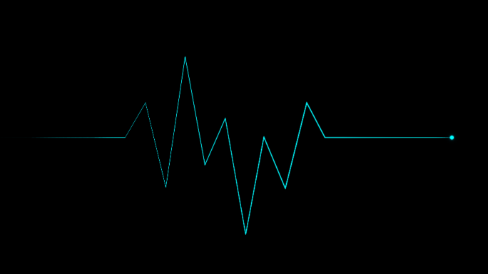 4K心电图心跳心动心率图-alpha通道