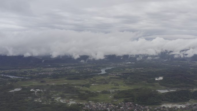 航拍广西桂林城市山水风光视频