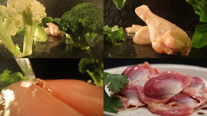 高清精品母版鸡肉画面（2）创意鸡肉镜头