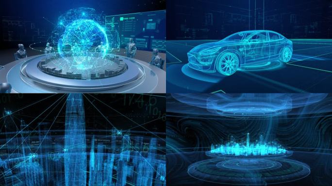 无人驾驶新能源汽车研发智能交通智慧城市