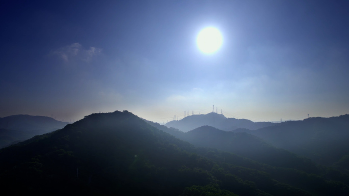 光明大岭山 光明山水 大顶岭 林间山谷