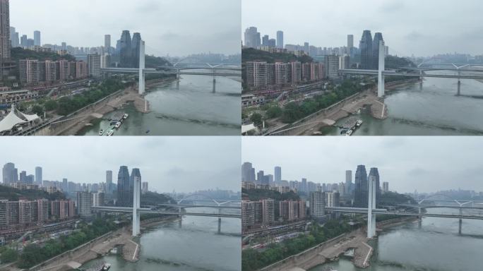 疫情封控下的重庆长江大桥静默管理
