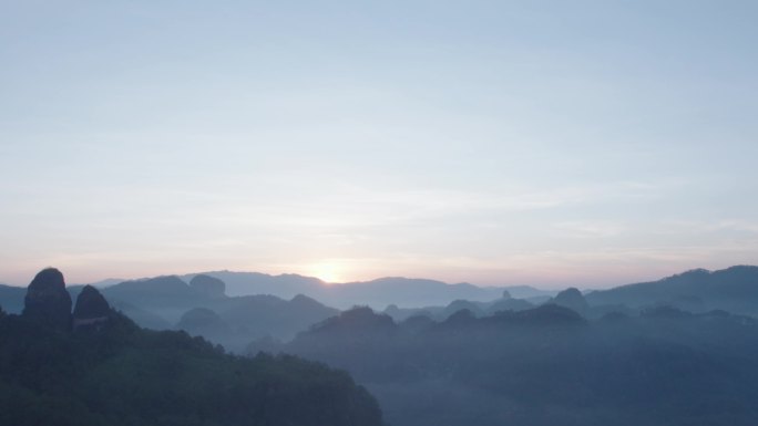 武夷山清晨空镜