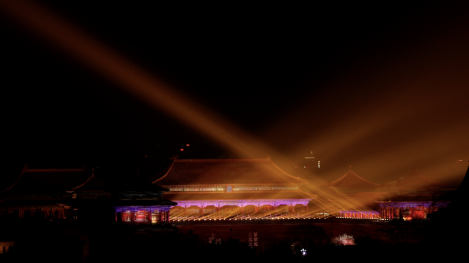 北京故宫紫禁城上元之夜灯光秀唯一机位4K