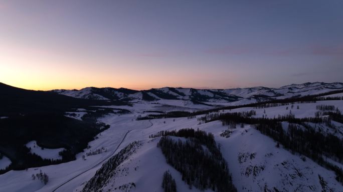 新疆旅游地-喀纳斯、禾木（冬季雪景）