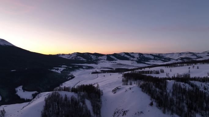 新疆旅游地-喀纳斯、禾木（冬季雪景）