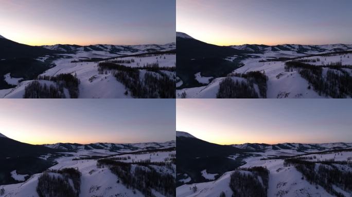 新疆旅游地-喀纳斯、禾木（冬季雪景）