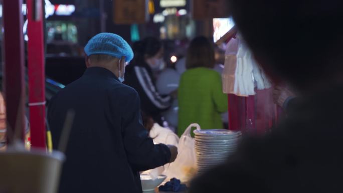 夜市小吃人流美食