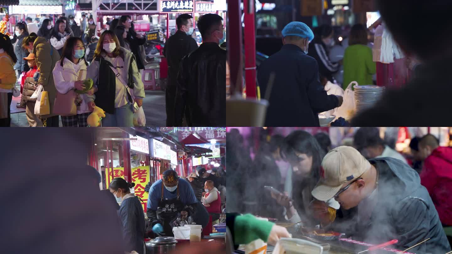 夜市小吃人流美食