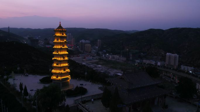 笔架山夜景