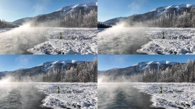 新疆旅游地-喀纳斯、禾木（冬季雪景）