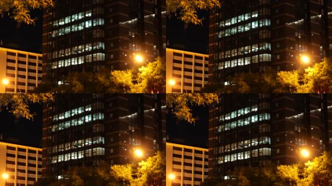 【4k原创】办公楼夜景