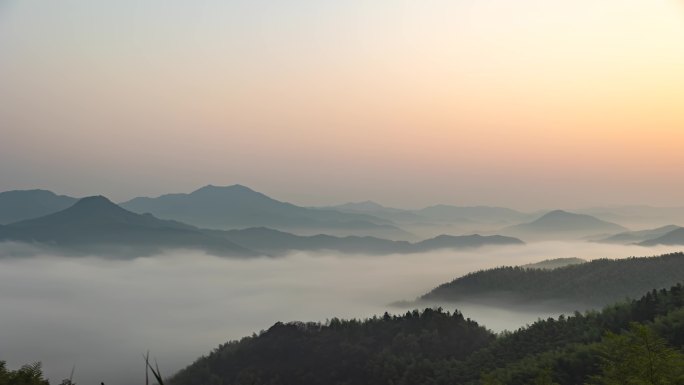 4K清晨云海延时合成