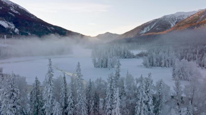 新疆旅游地-喀纳斯、禾木（北疆冬季雪景）