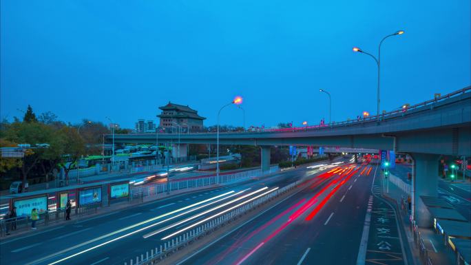 北京德胜门桥二环路延时