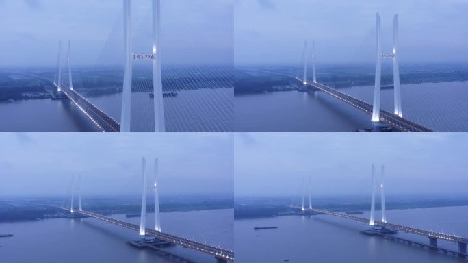 赤壁长江大桥 早晨