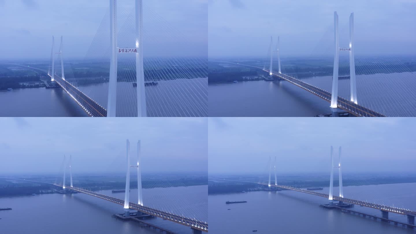 赤壁长江大桥 早晨