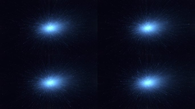 蓝色粒子线条光束光线生长蔓延视频素材