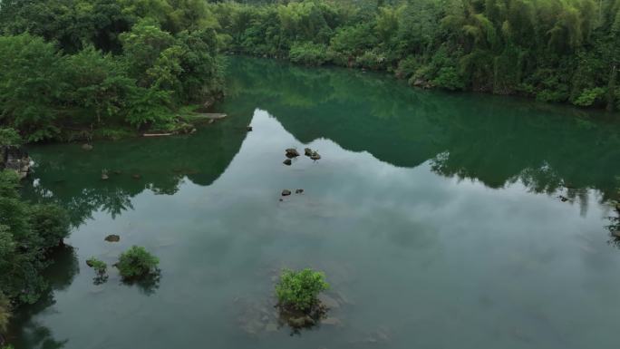 4K航拍崇左黑水河风光