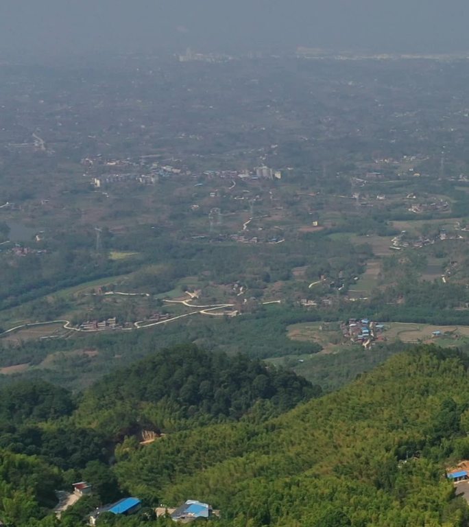 重庆茶山竹海公路旅行航拍自然风光