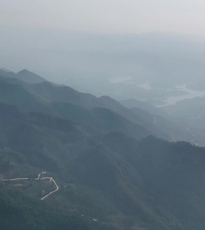 重庆茶山竹海公路旅行航拍自然风光