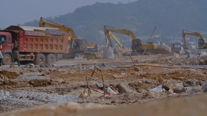 海洋公园 建筑工地 建设施工