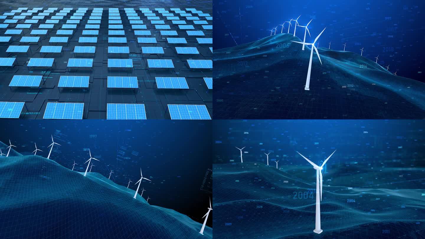 风机发电碳中和碳达峰新能源风力绿色电力