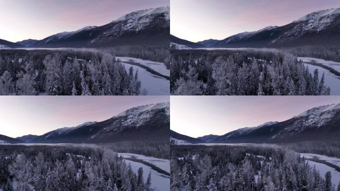 新疆旅游地-喀纳斯、禾木（冬季雪景）