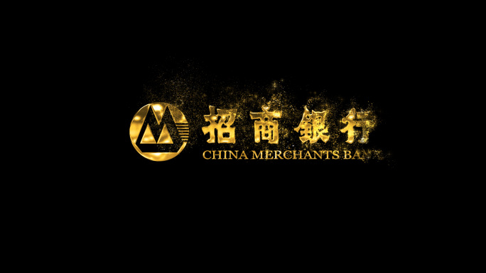 4k金色粒子文字或logo