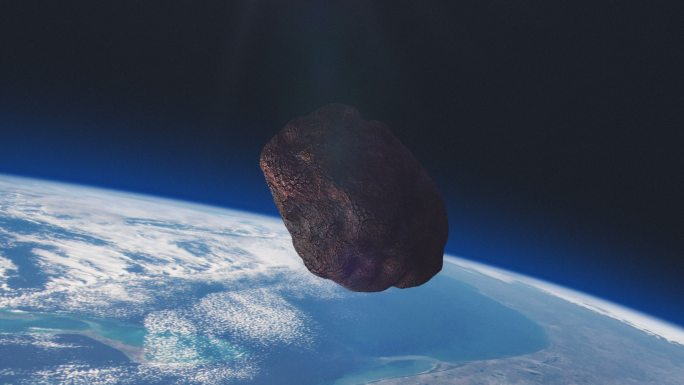 ASTEROID正在与地球相撞。