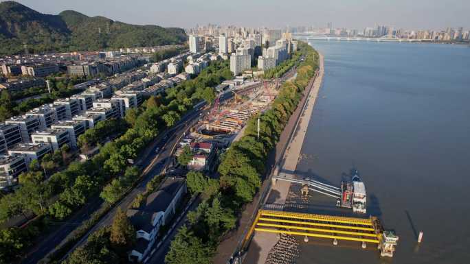 航拍中铁隧道局集团在建工地