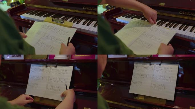 钢琴 琴键 特写