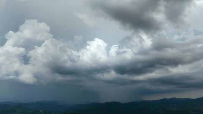 日出晚霞云层暴雨彩虹延时