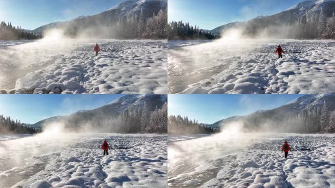 新疆旅游地-喀纳斯、禾木（冬季雪景）