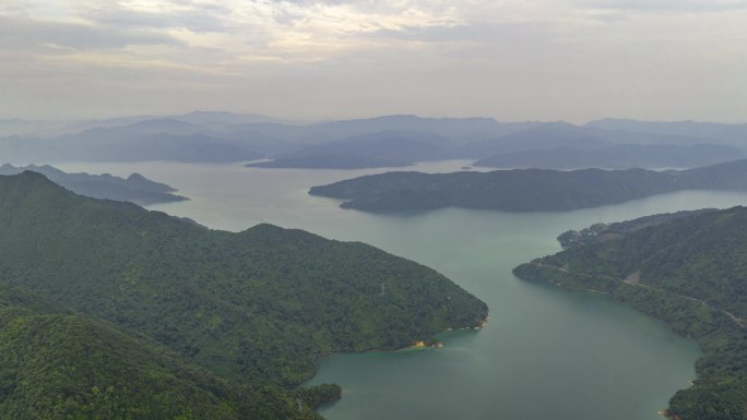 4K延时航拍湖南郴州东江湖风光