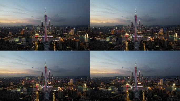 中国广州广州塔的放大视图