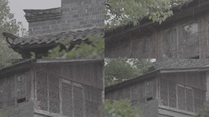 中式庭院屋檐+未调色