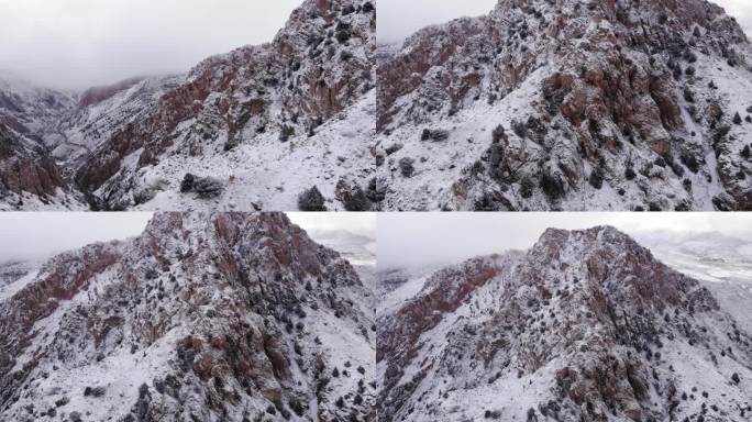 下雪雪林林海雪景雪山冬日冬天