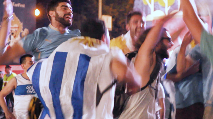 欧洲杯世界杯各国球迷欢呼