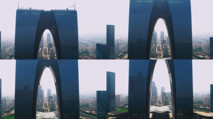 无人机拍摄：中国苏州东大门4K