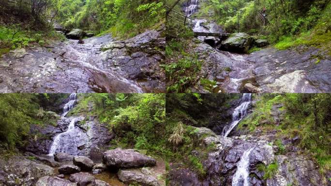 自然风光 秀美风景 青山绿水 河流瀑布