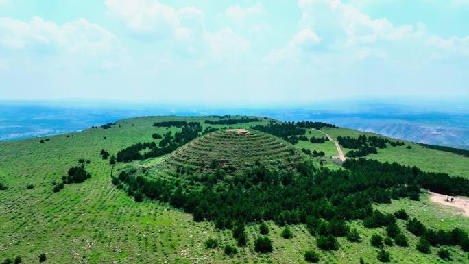 山西大同方山永固陵航拍大片