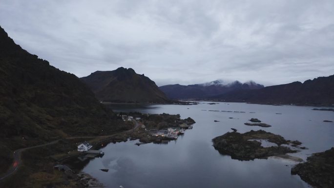 挪威秋末冬初的峡湾美景