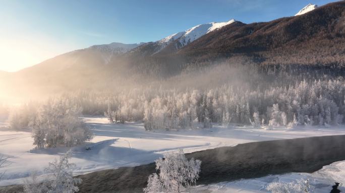 新疆旅游地-喀纳斯、禾木（北疆冬季雪景）